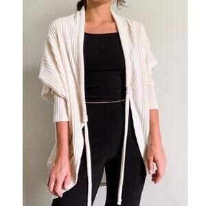 Slouchy Open Cream Ivory Cardigan